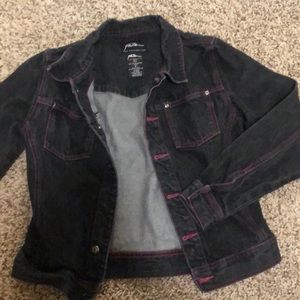 traded!NWOT black denim jacket